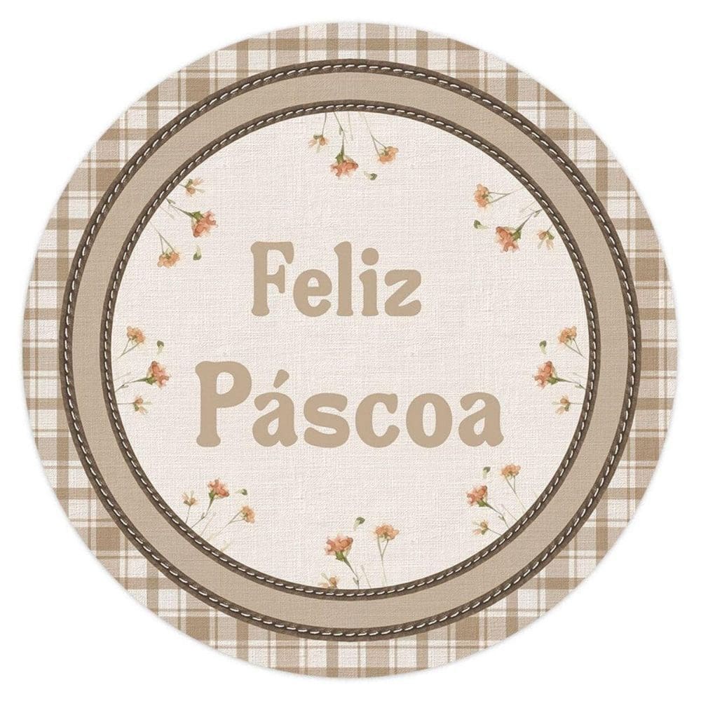 Capa De Sousplat De Pascoa 534245 C/2Und Diâmetro 35Cm