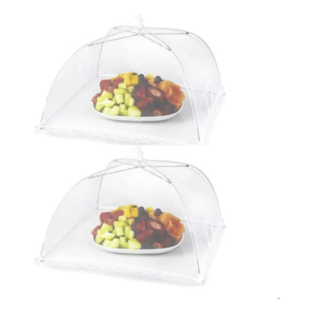 2X Kit 2 Tela Protetora Tampa Cobrir Alimentos Comida Na Mes