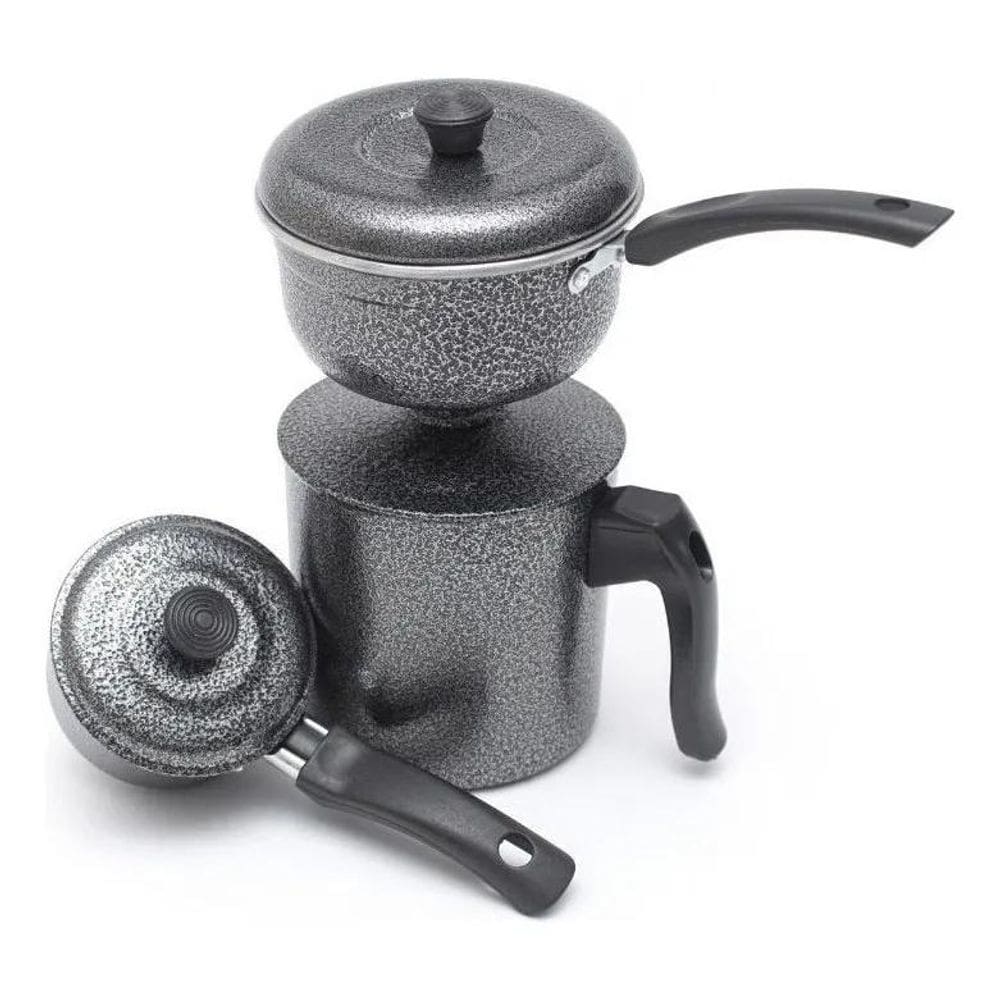 3X Cuscuzeiro Individual 2 Concha Prático Porção Única 1,2L