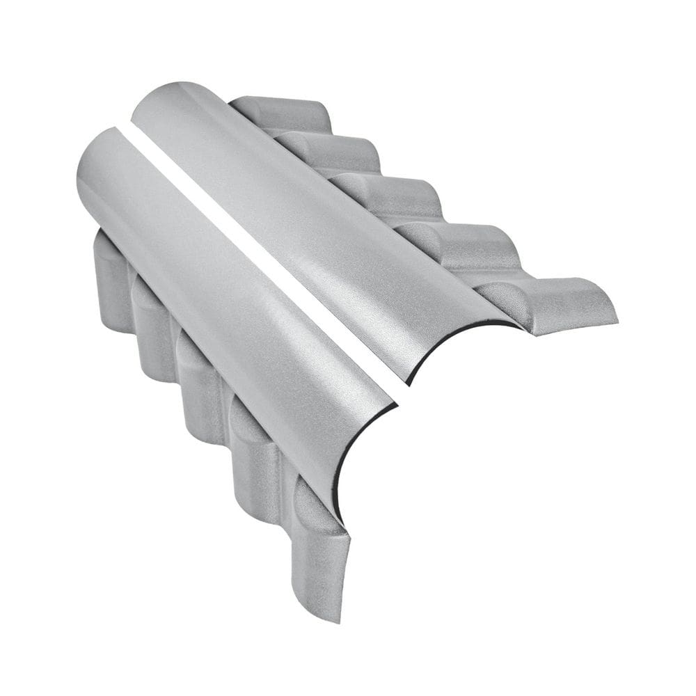 Cumeeira Central Articulada 88x56cm 2 Peças Colonial Permatti Cinza