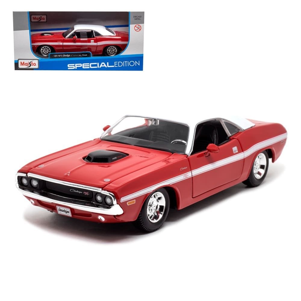 Miniatura Carro 1970 Dodge Challenger R/T Coupe 1:24 Maisto