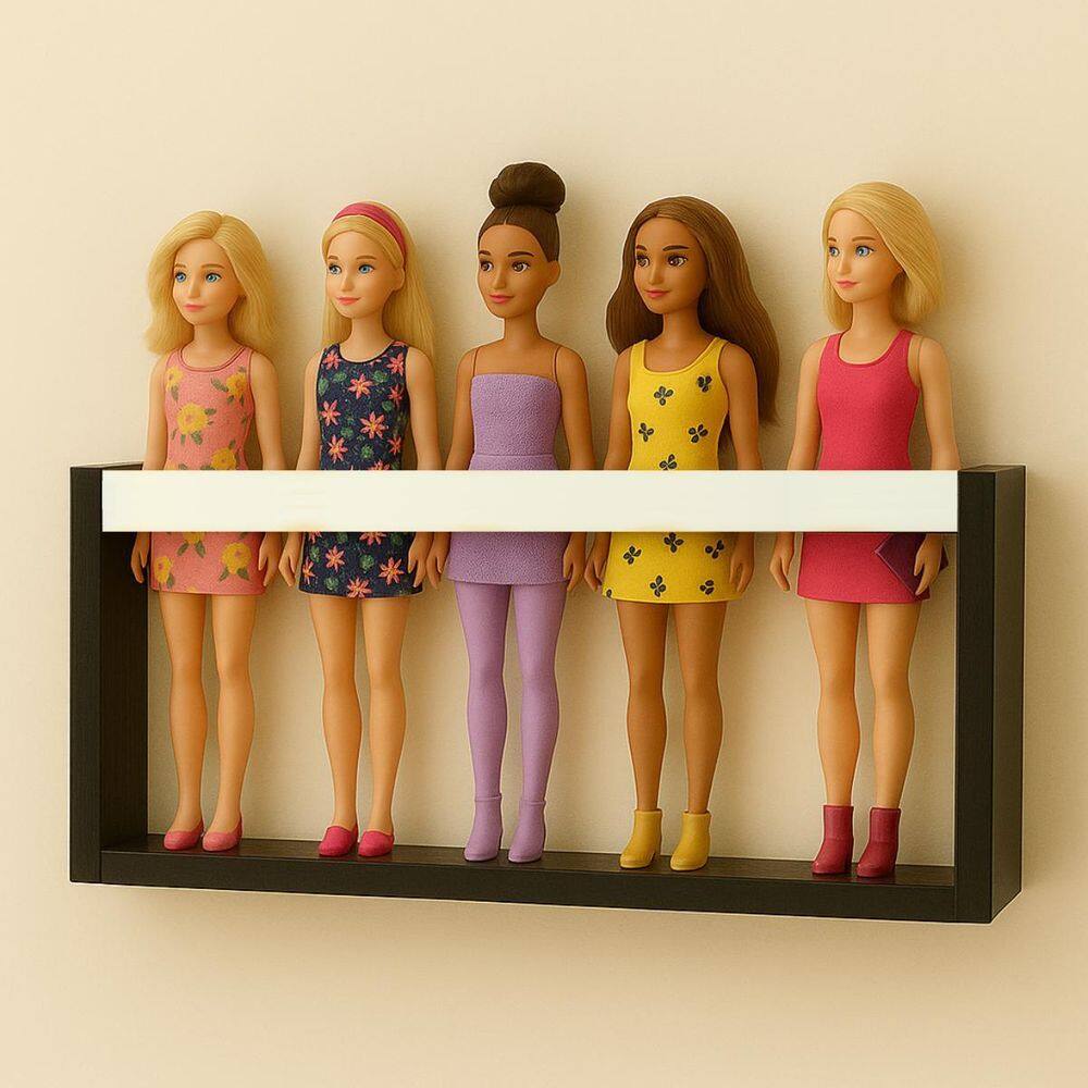 Estante Porta Bonecas Nicho Parede Organizador Coleção