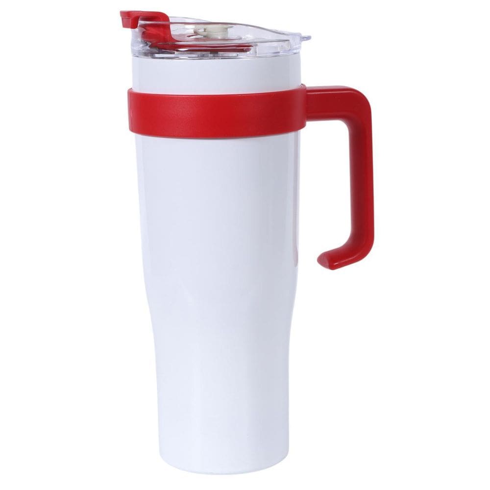 Copo Térmico Inóx Com Canudo E Tampa Grande 1200Ml 1.2Litros