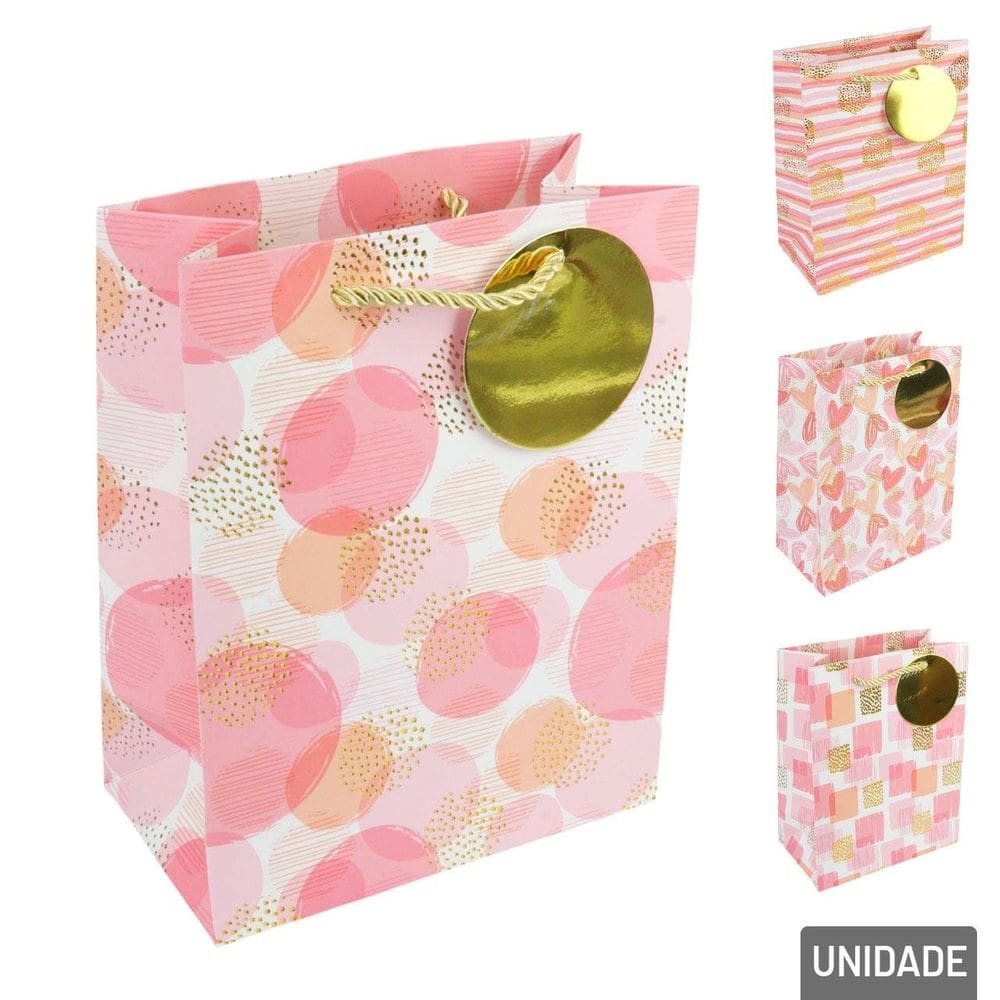 Sacola de Papel 23x18cm Figuras - Tudo em Caixa