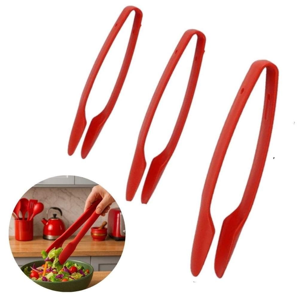 Jogo 3 Pegadores Pinça Salada Macarrão Legumes Betty Crocker