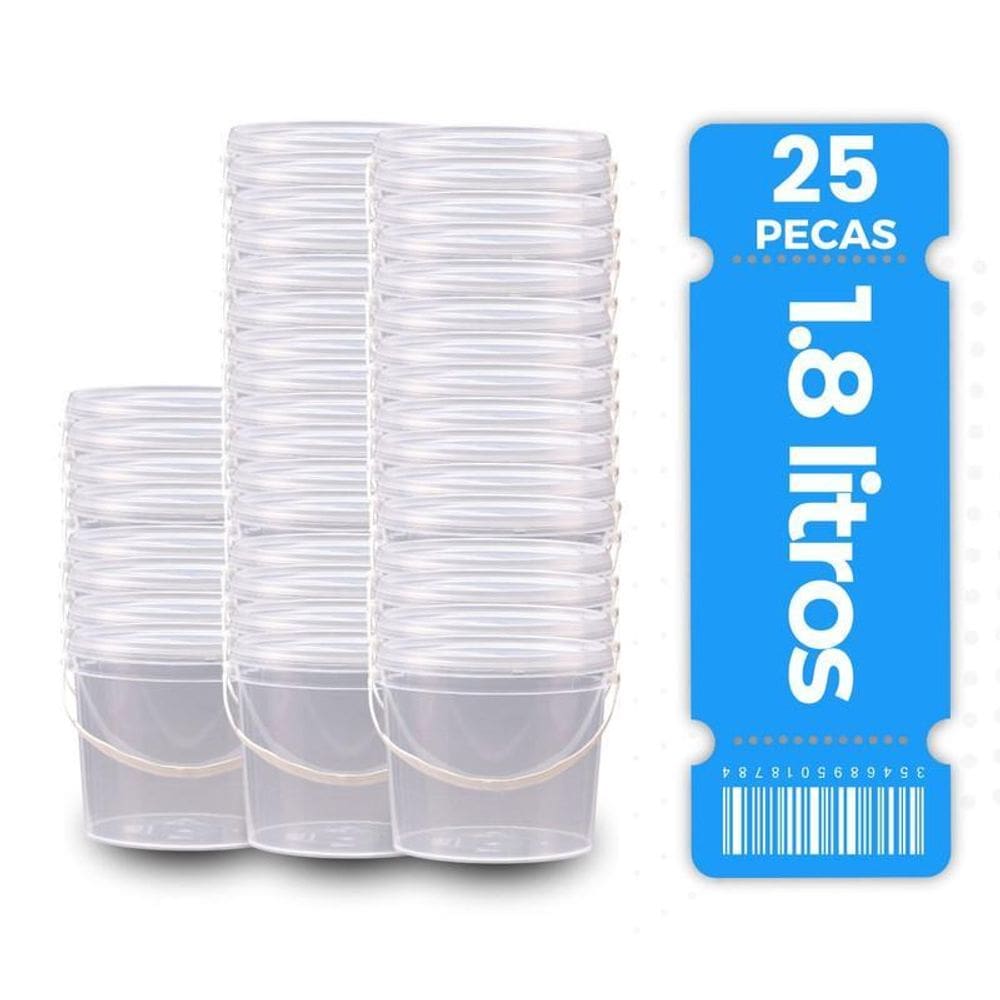 Balde Plástico Bpa Free 25 Pçs