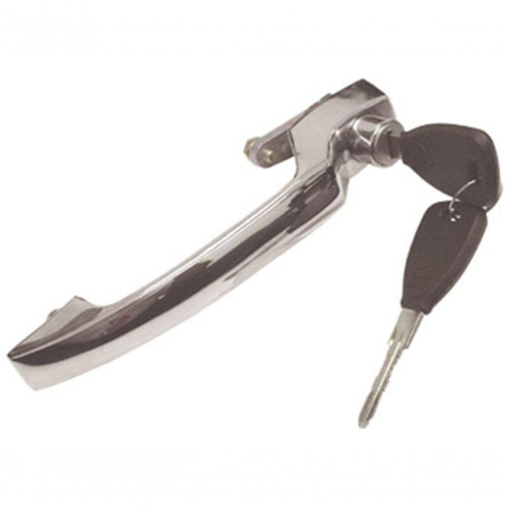 Maçaneta Externa Porta C/ Chave Zamac Linha 608 Cromada [f103]