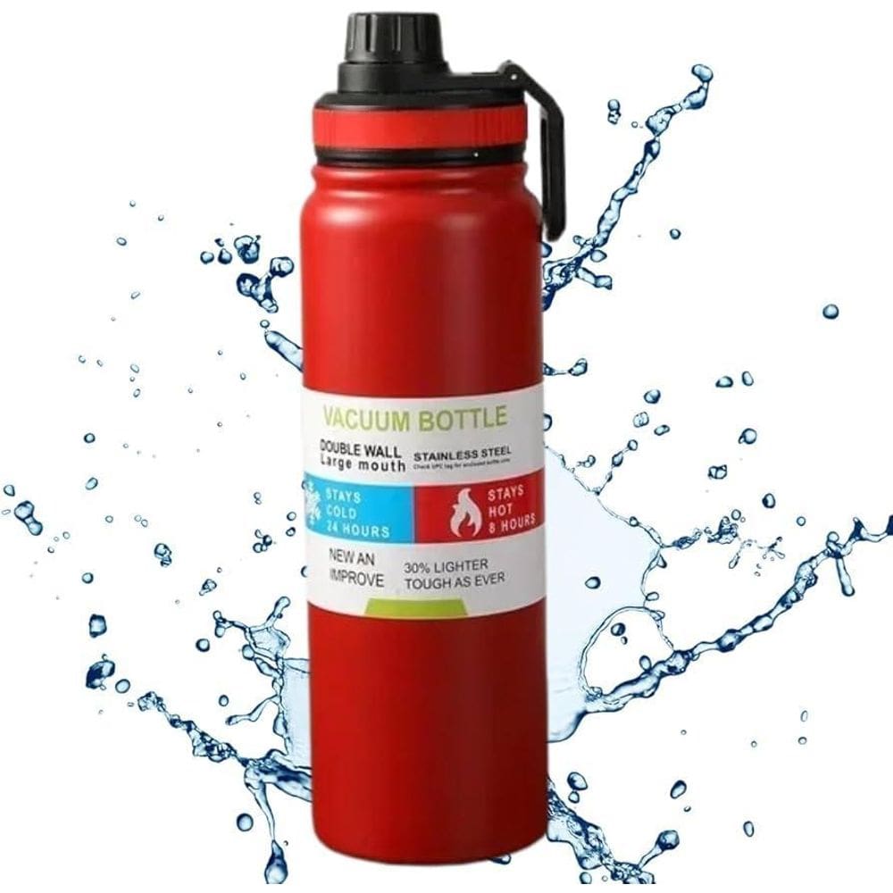 Super Garrafa Térmica Inox 304 Isolamento Duplo Alça Premium