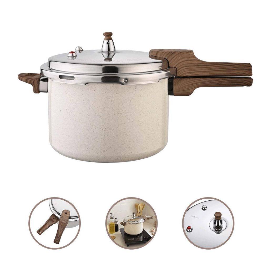 Panela Pressão Antiaderente 6,8L Cerâmico Indução - Vanilla