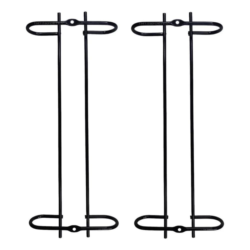 2X Suporte Organizador Taça Preto 29,5Cm 1 Par Tmtsuportes