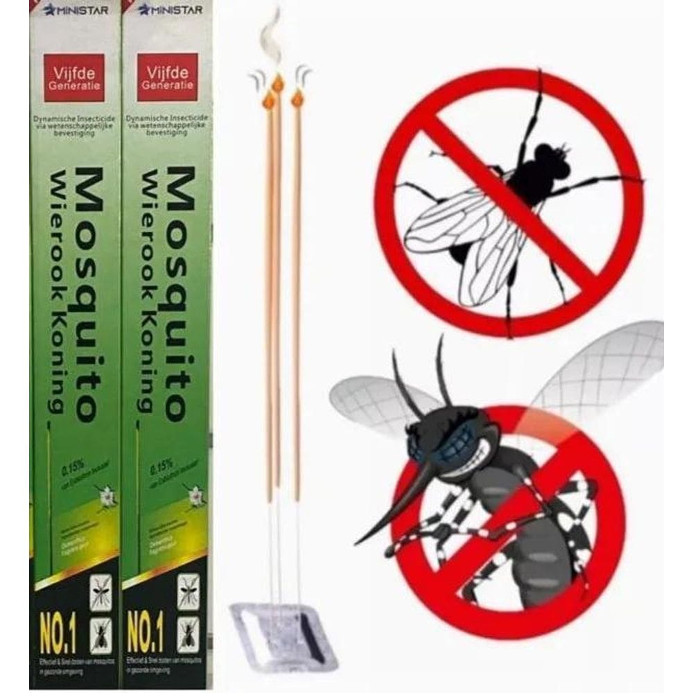 3X Incenso Pernilongo Mosquito 300 Varetas Repelente Fragrân