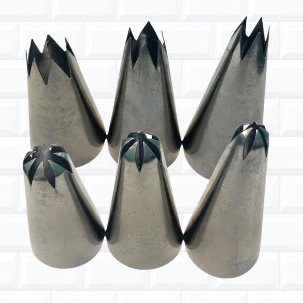 Kit Bico Confeitar Inox 1B 1M 3 Pçs P M G Inox Pitanga Esp