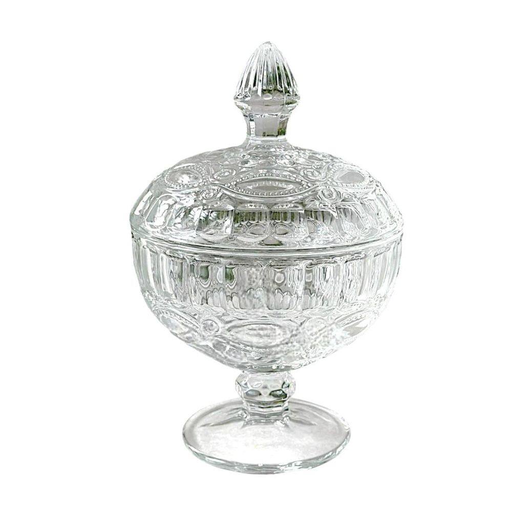 Bomboniere Memoir 380Ml Vidro Com Tampa Wincy Casa Potiche