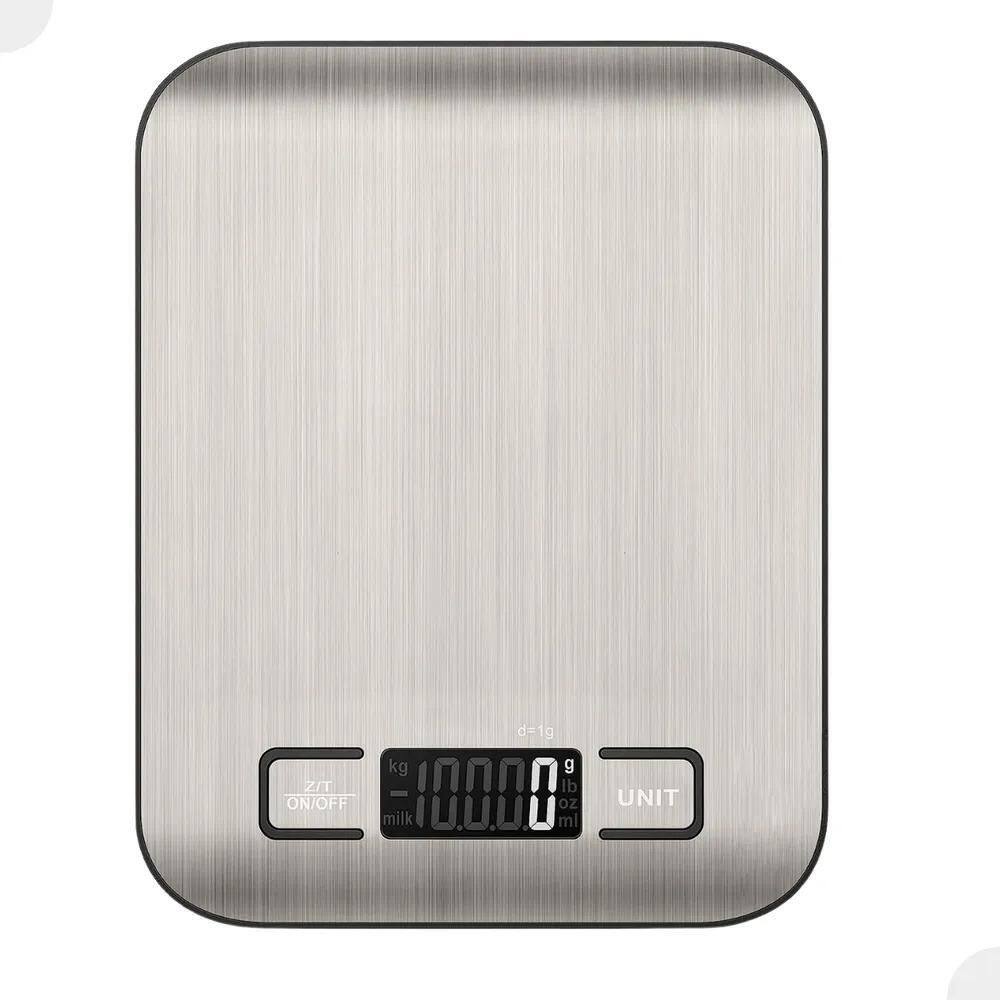 2X Balança De Cozinha Digital Inox Até 10Kg Alimentos Portát