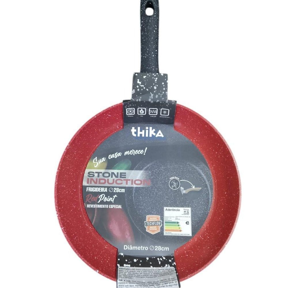 Frigideira Em Alumínio Antiaderente Multifuncional 28Cm