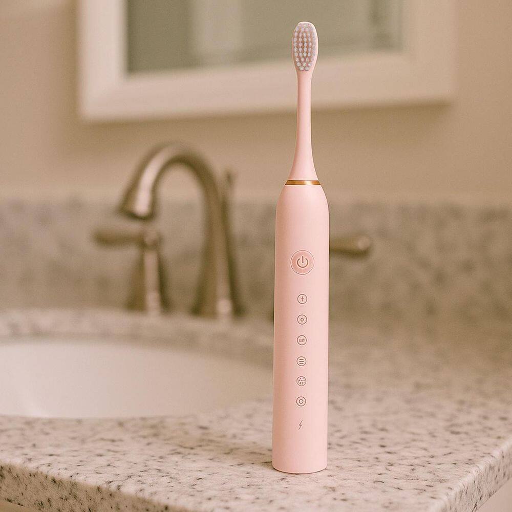 Escova Elétrica Para Limpeza Dental E Banheiro