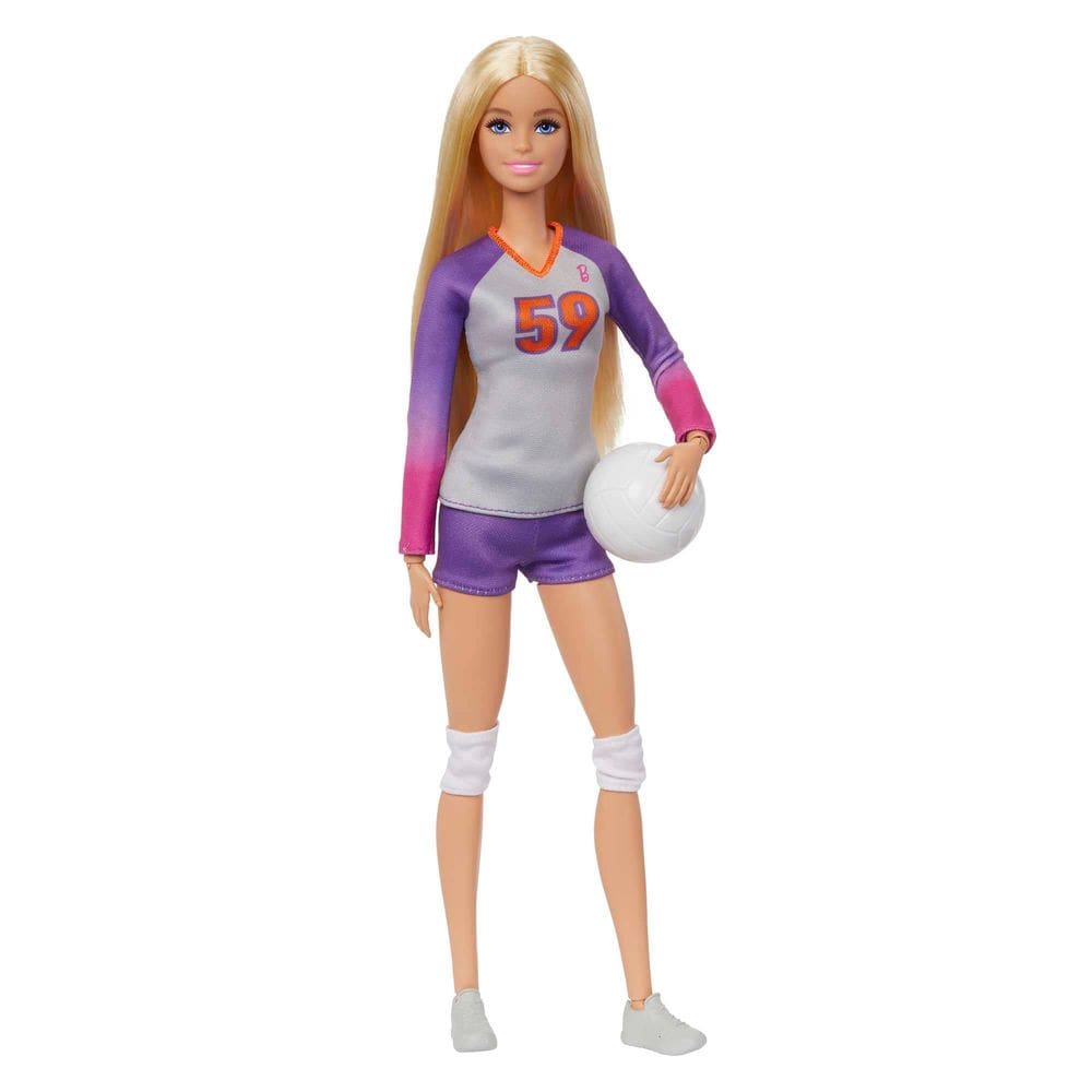 Fashion Doll Barbie Careers Voleibol Player com acessório