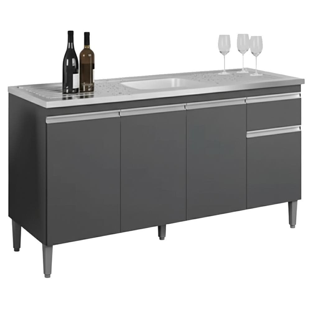 Balcao Para Pia Sem Tampo 145 cm Tatiane REAJL Moveis