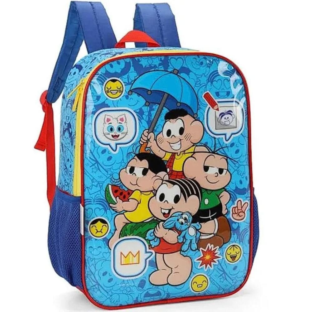 Mochila De Costas Turma Da Mônica Azul Maxlog Is39321Mn0200