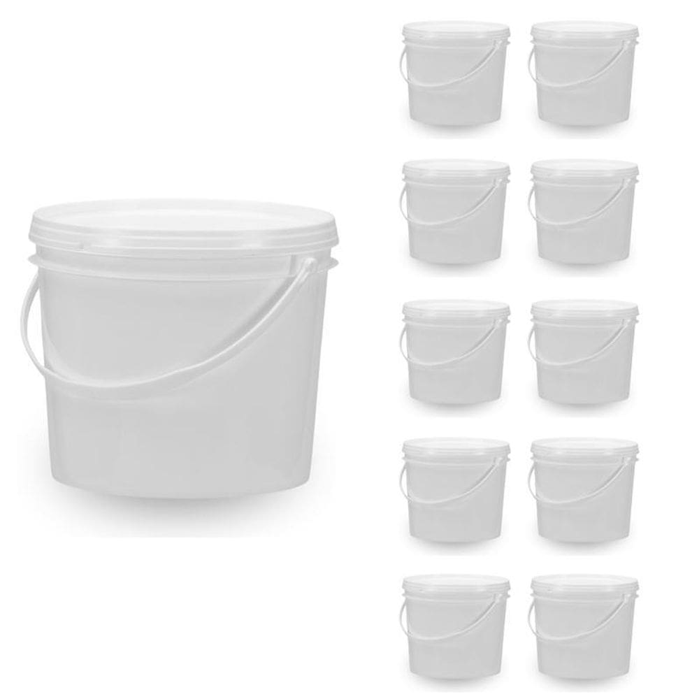 Balde Para Comércio De Tinta 1.8L Branco 10 Pçs