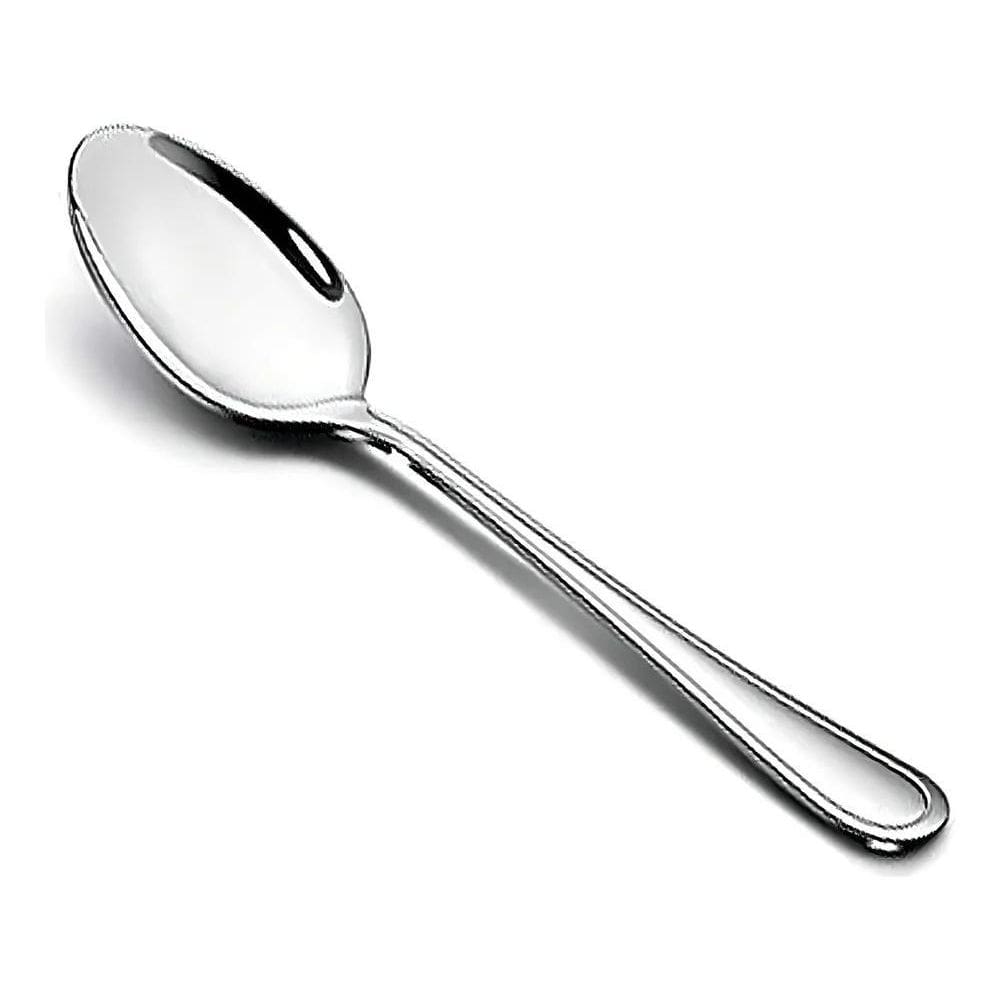 2X Kit 12 Colheres Sopa Mesa Inox Grande - Talher Faqueiro J