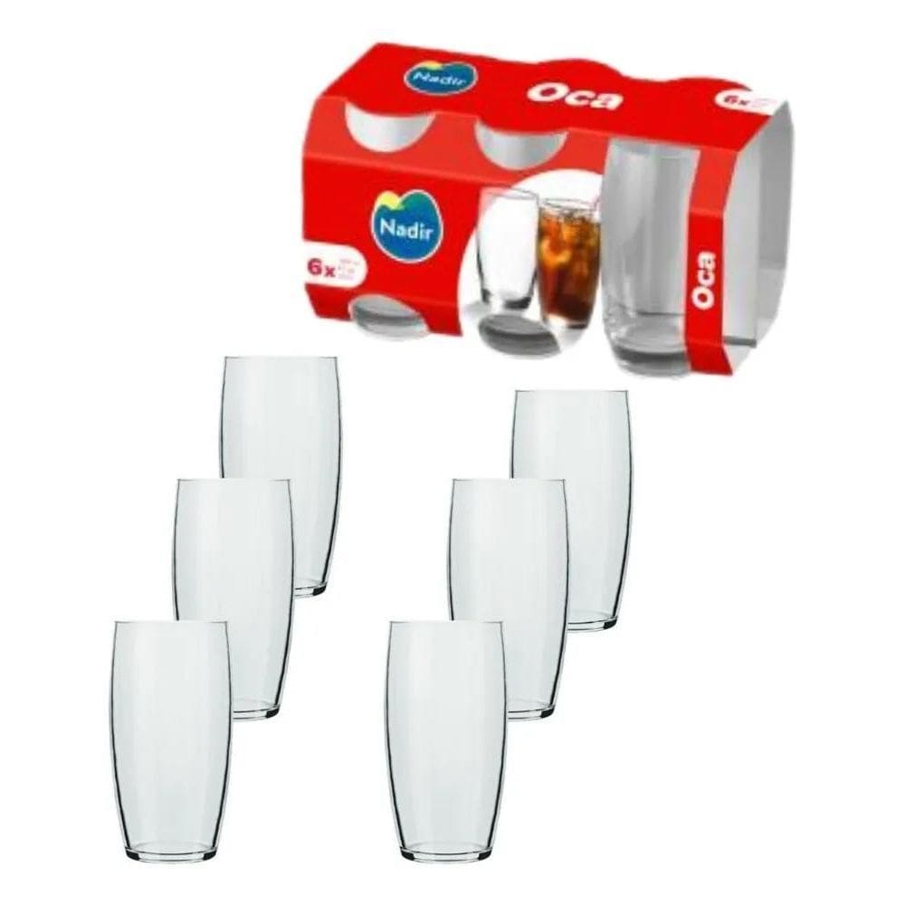 10X Jogo De Copo Oca 300Ml 6Pçs - Nadir Figueiredo Cor Cris