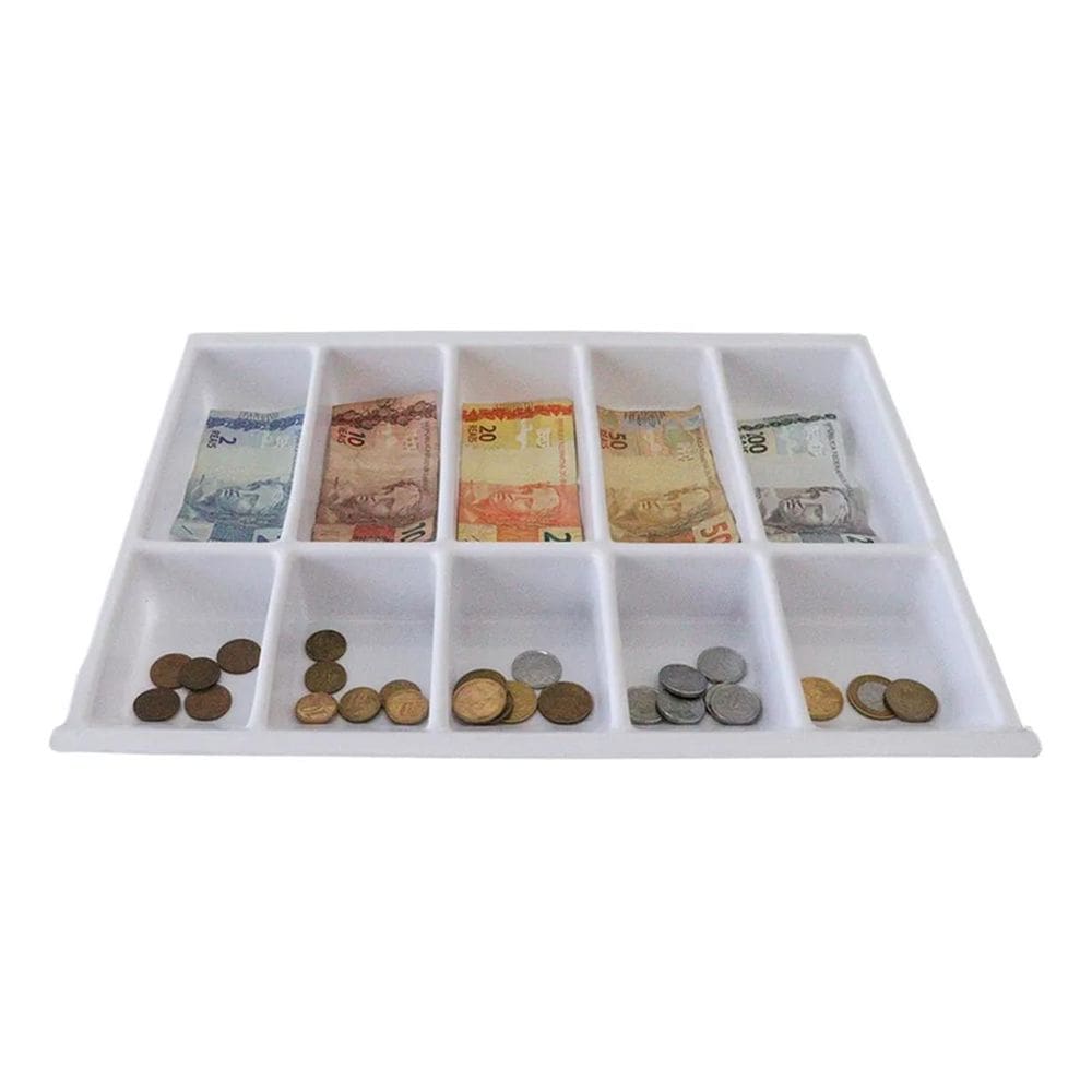 Bandeja Divisor Dinheiro Notas Porta Moedas Gavetas 41 X 31