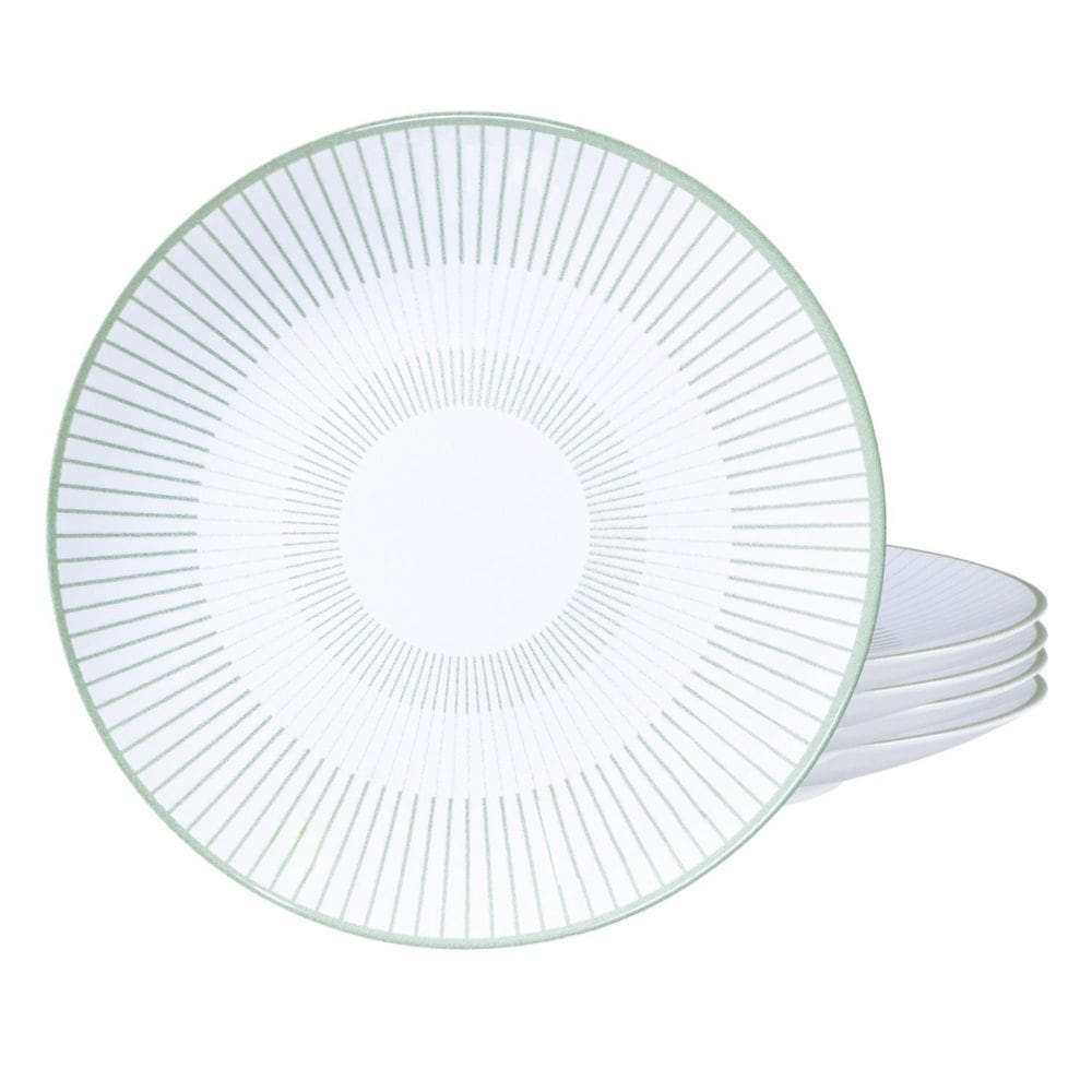Jogo Pratos Fundos 21Cm 4 Pçs Lineare Porcelana Tramontina
