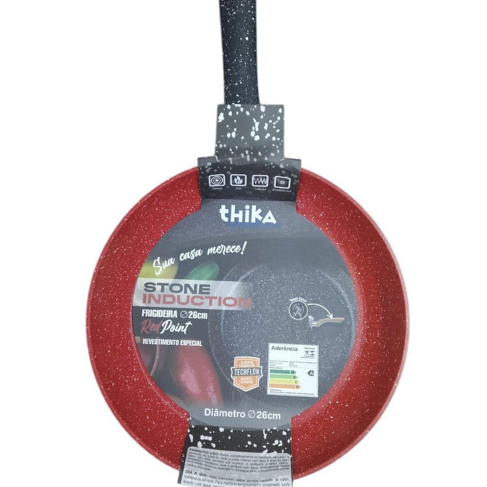 Frigideira Em Alumínio Antiaderente Multifuncional 26Cm