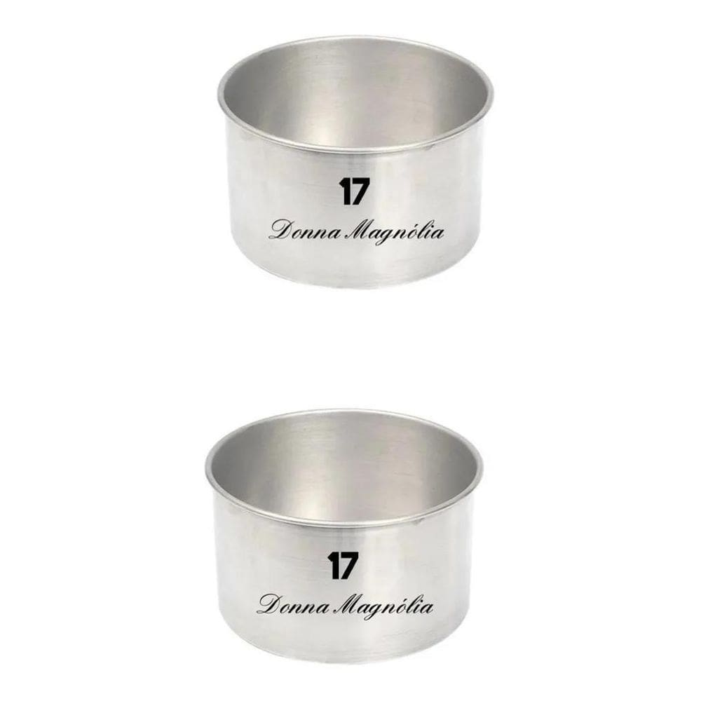 Kit 2 Duas Assadeira Forma Bolo Redonda Alta 17 X 10 G90