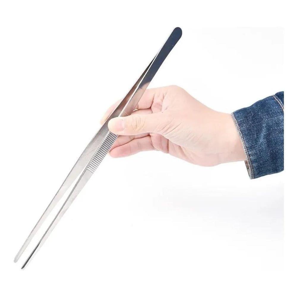 10X Pinça Inox Culinária Bar Bartender Gastronomia Chef Aqu