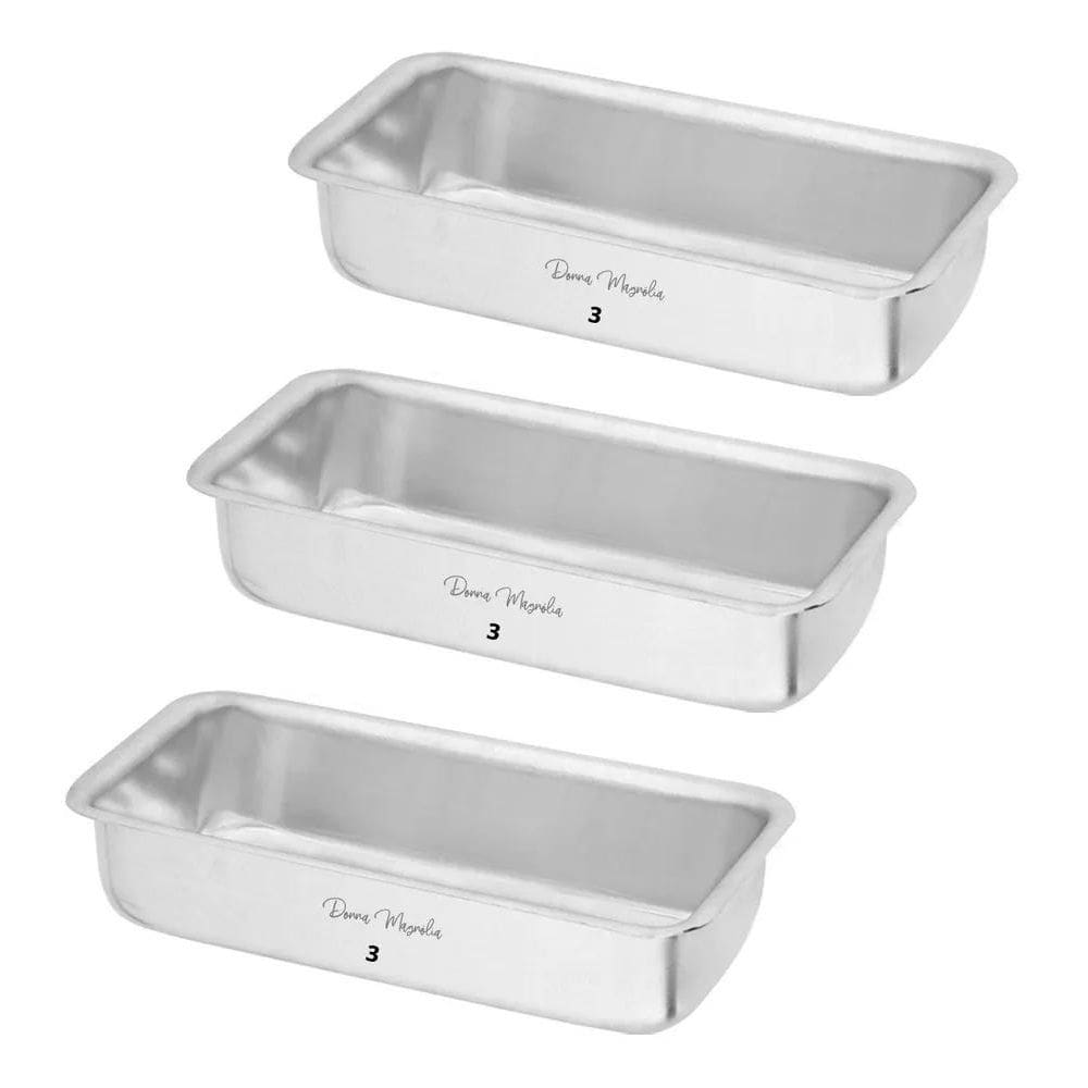 Kit 3 Forma Assadeira Bolo Inglês Pão Gelo 3136 N3 A69