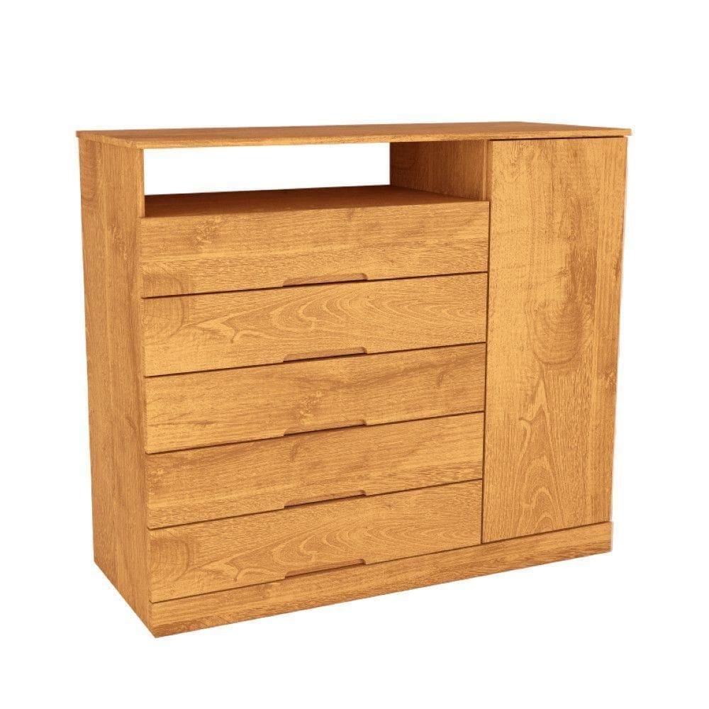 Comoda Portugal 5 Gavetas Com Sapateira 2018 Mademarcs Peroba