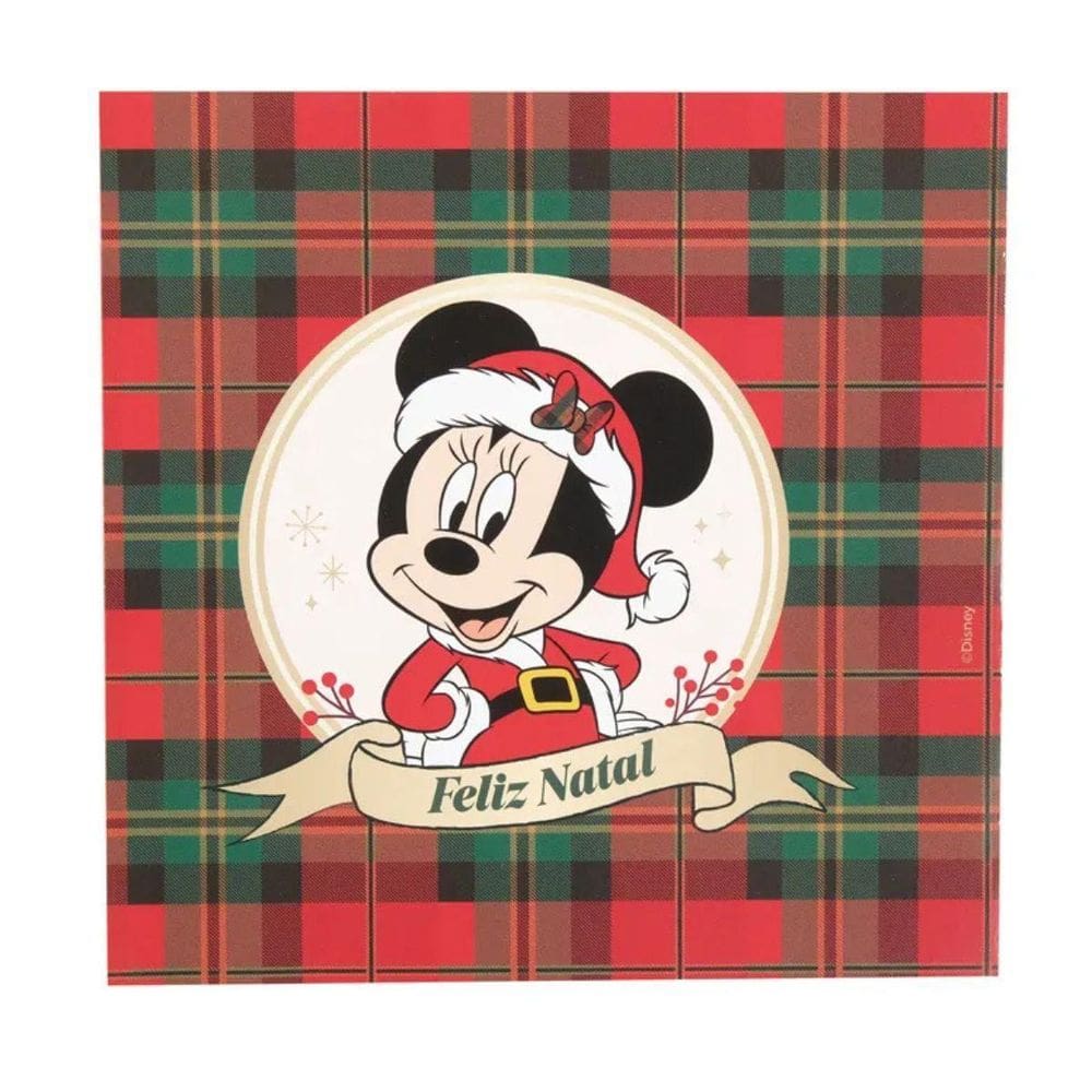 Guardanapo De Papel Natalino Minnie 32,5Cm 1089545 1Unid