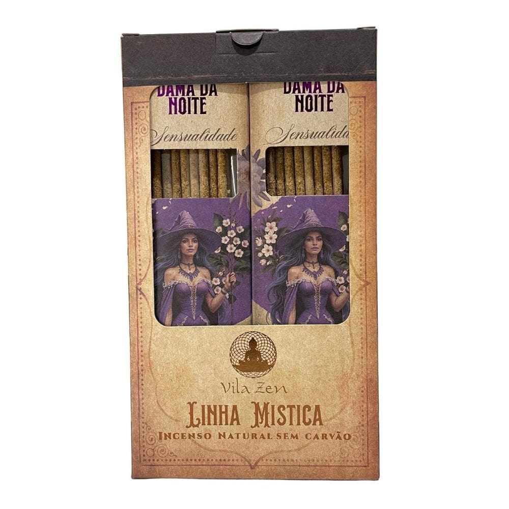 Incenso Linha Mística 0% Carvão Dama Da Noite 12Cxs C 8 Var
