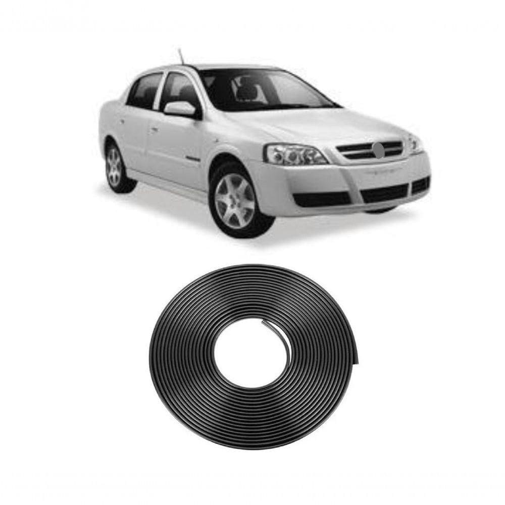 Borracha Protetora Borda Porta Preta Astra 4 Portas 10m Mini [f103]