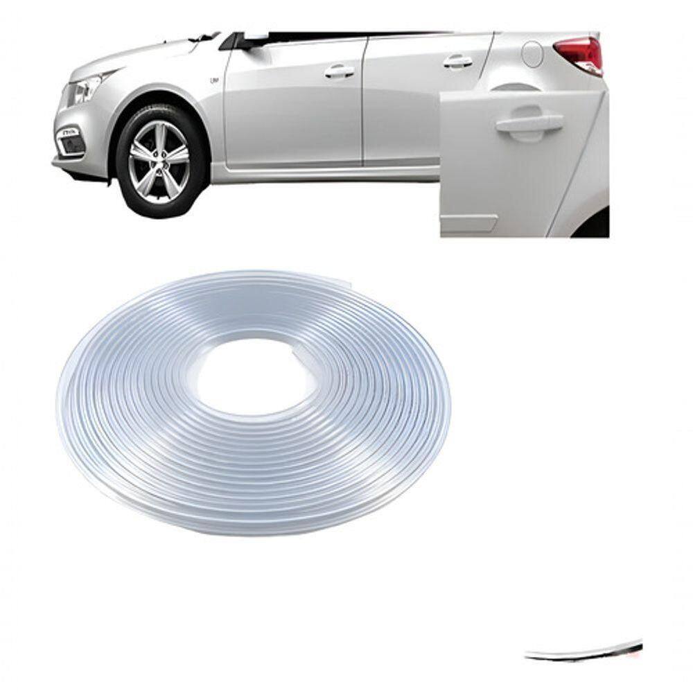 Borracha Protetora Borda De Porta Veiculo 5 M Branca [f103]