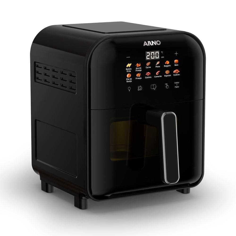 Fritadeira Sem Óleo Arno Easy Fry Turbo 6L com Painel Digital e Luz Interna - AFI6