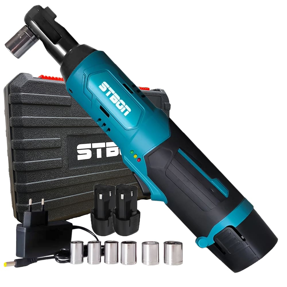 Chave Catraca Elétrica Recarregável S/ Fio 2x Baterias 12V