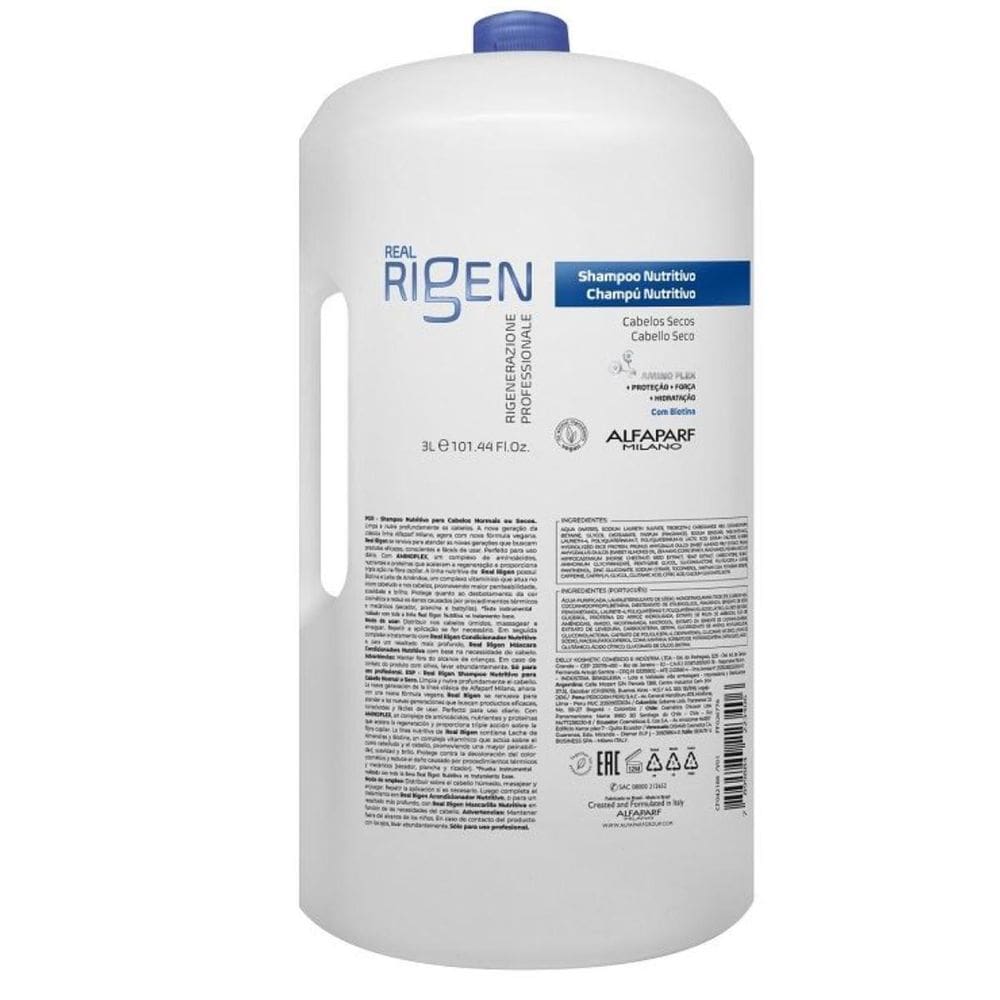 Shampoo Nutritivo Real Rigen Alfaparf 3 Litros