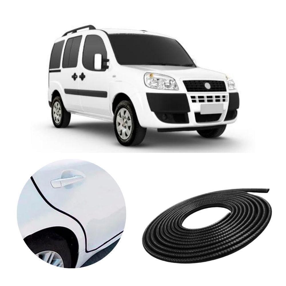 Borracha Protetora Borda Porta Veículo Doblo 7x14 - 5 Metros [f103]