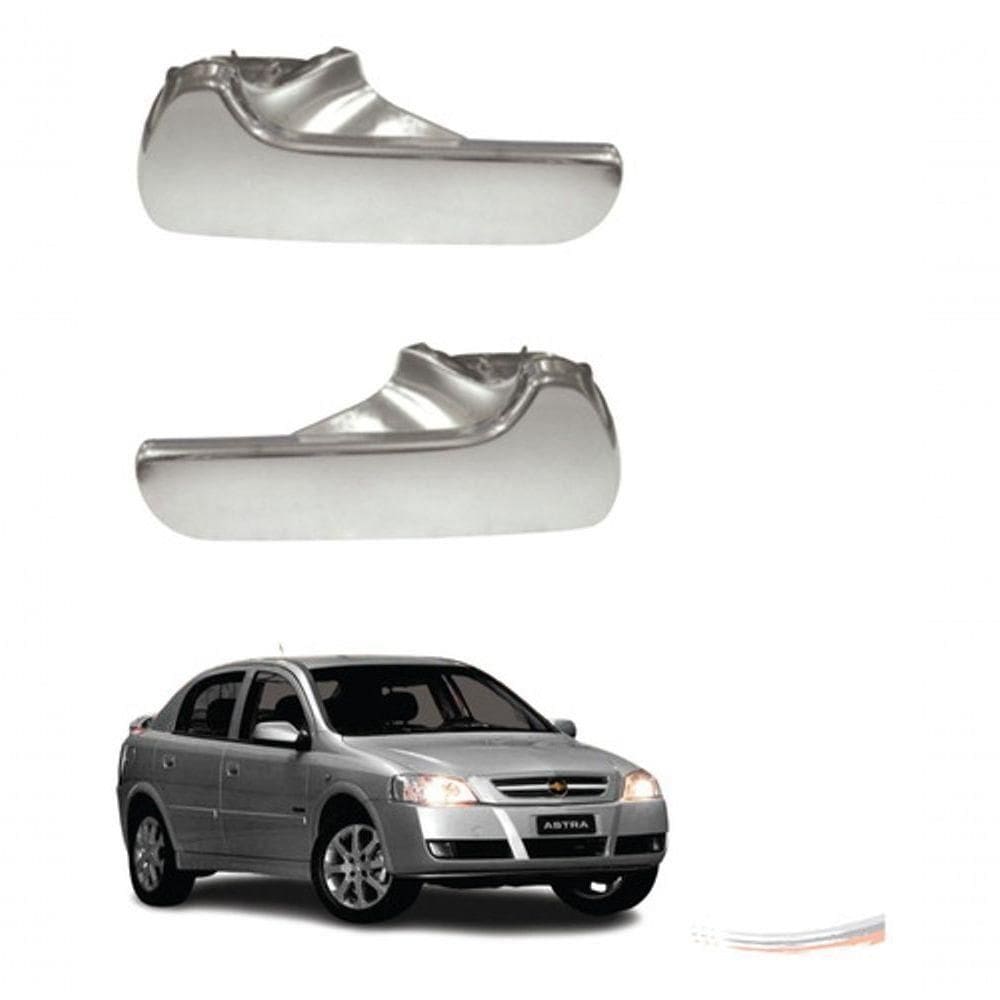 Par Maçaneta Interna Cromada Dir E Esq Astra 1998 A 2002 [f103]