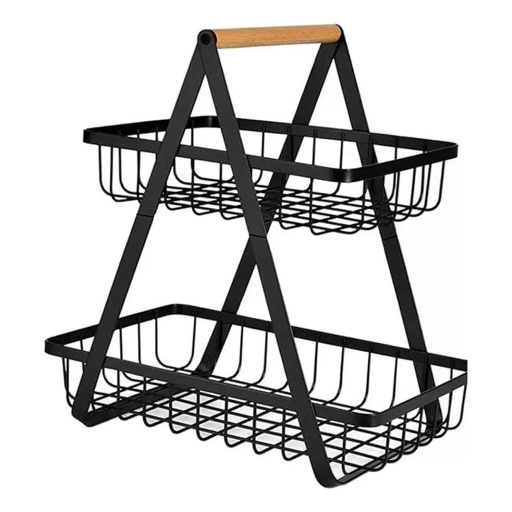 Rio Homee Fruteira De Mesa 2 Andares Cesto Organizador Fruta