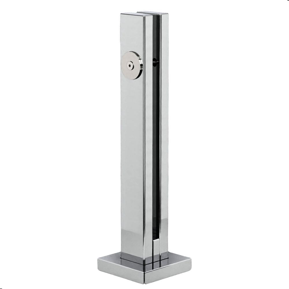 Torre Guarda Corpo Coluna Pinça Inox 30cm Para Vidro 1 Furo