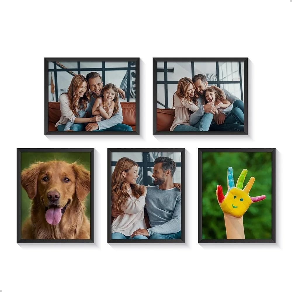 Kit 5 Porta Retrato 20X25 Molduras De Parede Foto Decorativo