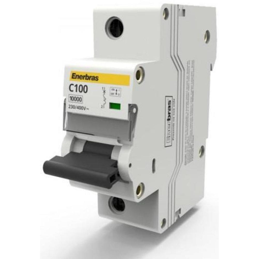 Disjuntor Monopolar Curva C 100A Din - Enerbras
