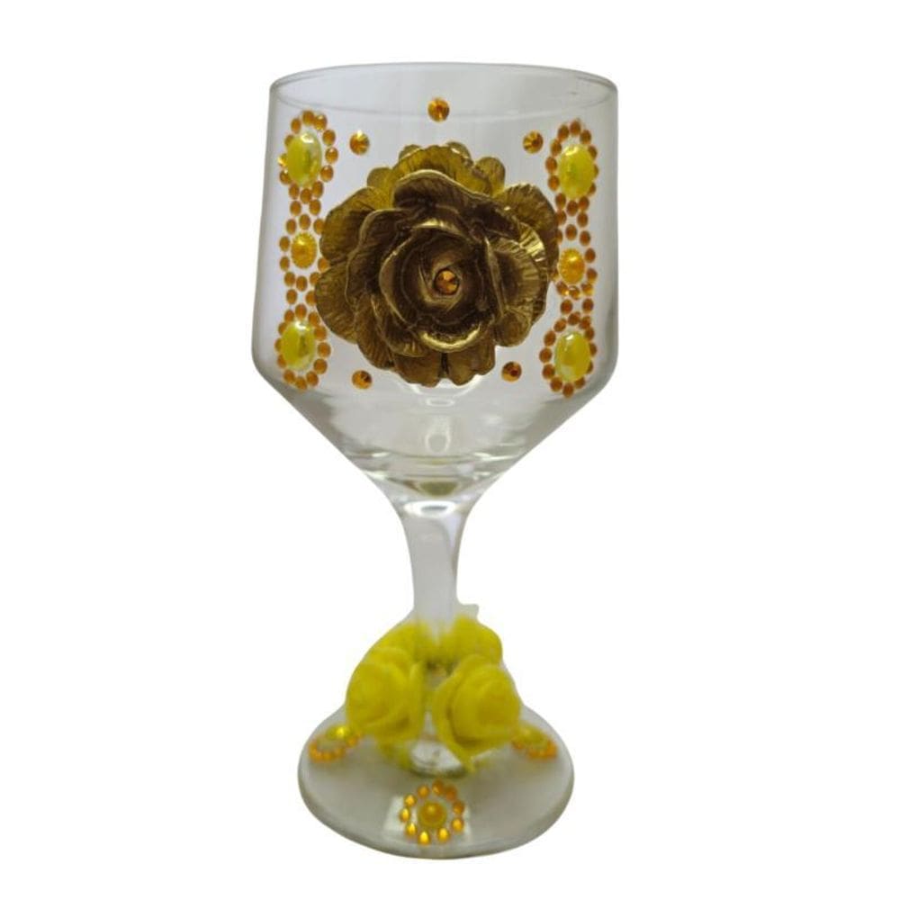 Taça Buffet Oxum Flor Vidro 300 Ml + Presente