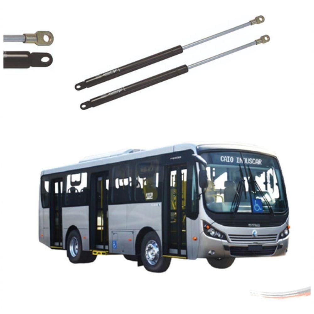 Par Amortecedores Tampa Motor ônibus Caio 42,7x25,7 Cm 37 Kg [f103]