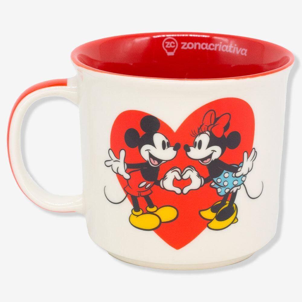 Caneca Tom Mickey E Minnie Namorados - Disney