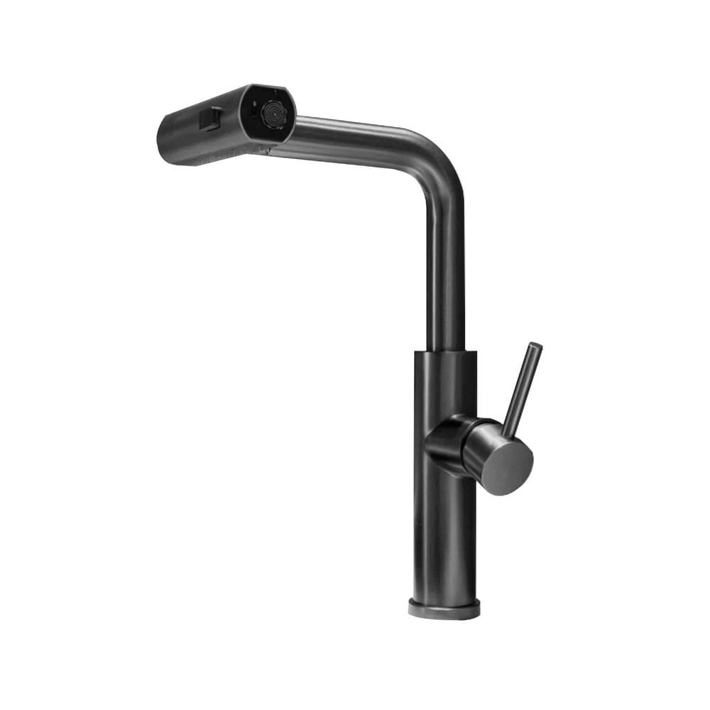 Torneira Gourmet Monocomando Rotação 1080 3 Jatos - Cinza